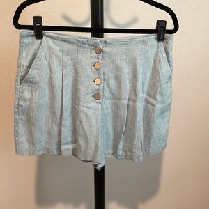 BCBGeneration Women's Button Front Woven Shorts